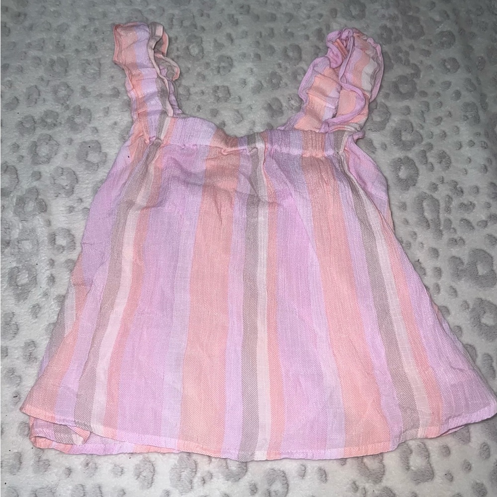 Pastel tank with adjustable bow on back